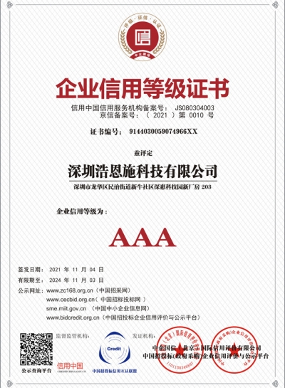 Enterprise Information Level Certificate